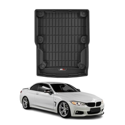OMAC Premium Cargo Mats Liner for BMW 4 Series F33 Cabriolet 2014-2020 TPE Black