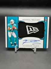 2020 Panini National Treasures Tua Tagovailoa 1/3 Jersey # Rookie Hat Auto PC