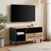 StauraumschräNke Braun 80 X 33,5 X 46 Cm Massivholz Mango Aufbewahrungsschrank M