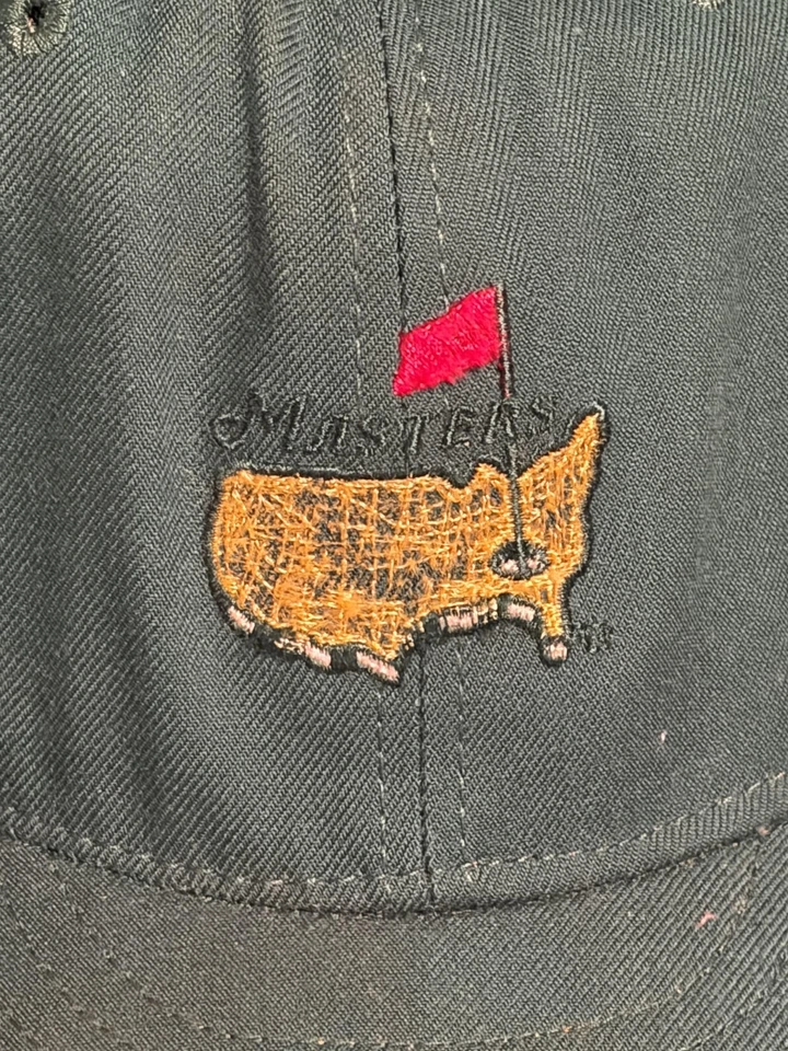 Gorra de golf vintage Masters Augusta ajustada para hombre 7 1/2 verde PGA New Era años 90 Foto 4 de 4