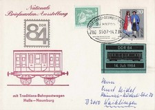 DDR Bahnpost HALLE (SAALE) - NAUMBURG (SAALE)...