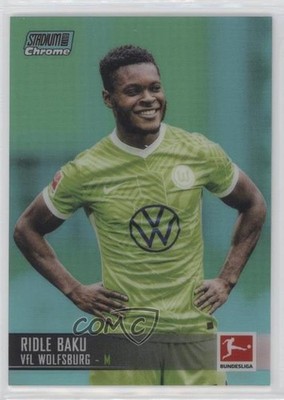 2021 Topps Stadium Club Chrome Bundesliga Aqua Refractor 8/199 Ridle Baku 0p5j