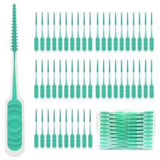 200PCS Interdental Brush with Soft Handle,Disposable Dental Picks for Teeth C...