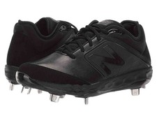 New Balance Men's Baseball Resin Bottom Spikes Metal Cleats Black L3000AK4