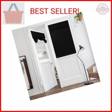 HOMEIDEAS Blackout French Privacy Door Curtains for Door Window,Curtains for Gla