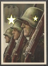 ✔️ GERMANIA 3. CARTOLINA MOLTO RARA Reich - riproduzione!!