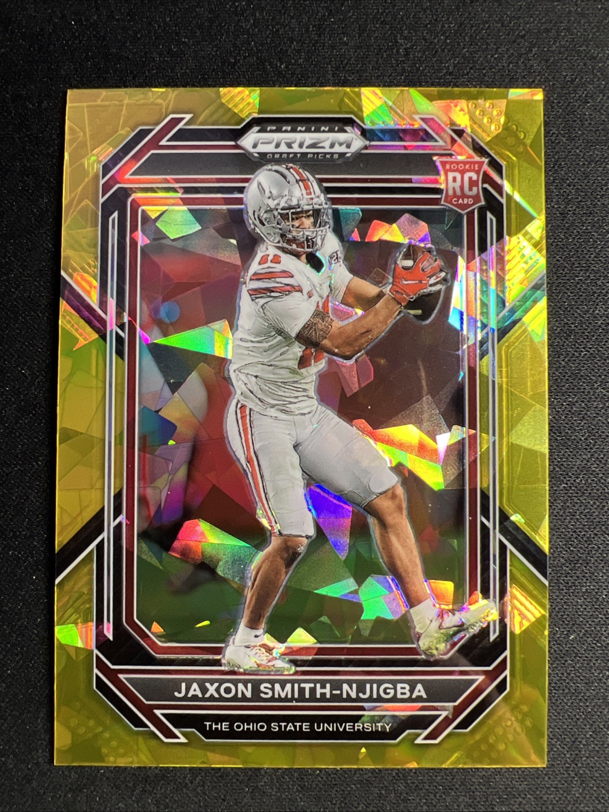 2023 Panini Prizm Draft Picks - Jaxon Smith-Njigba #135 Gold Ice Prizm (RC)
