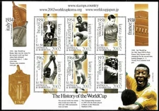 Antigua 2001 - World Cup Soccer - Sheet of 6 Stamps - Scott #2532 - MNH