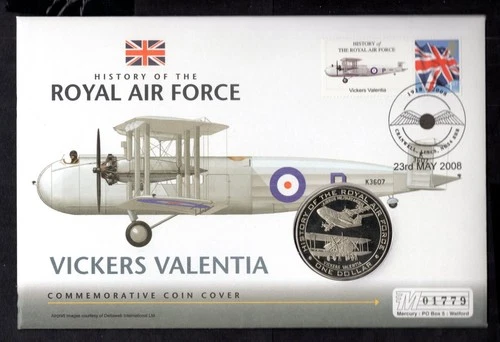 GB - 2008 History of the Royal Air Force Vickers Valentia PNC Coin Cover