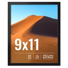 LaVie Home 9x11 Picture Frame for Wall Display, Black 9x11,