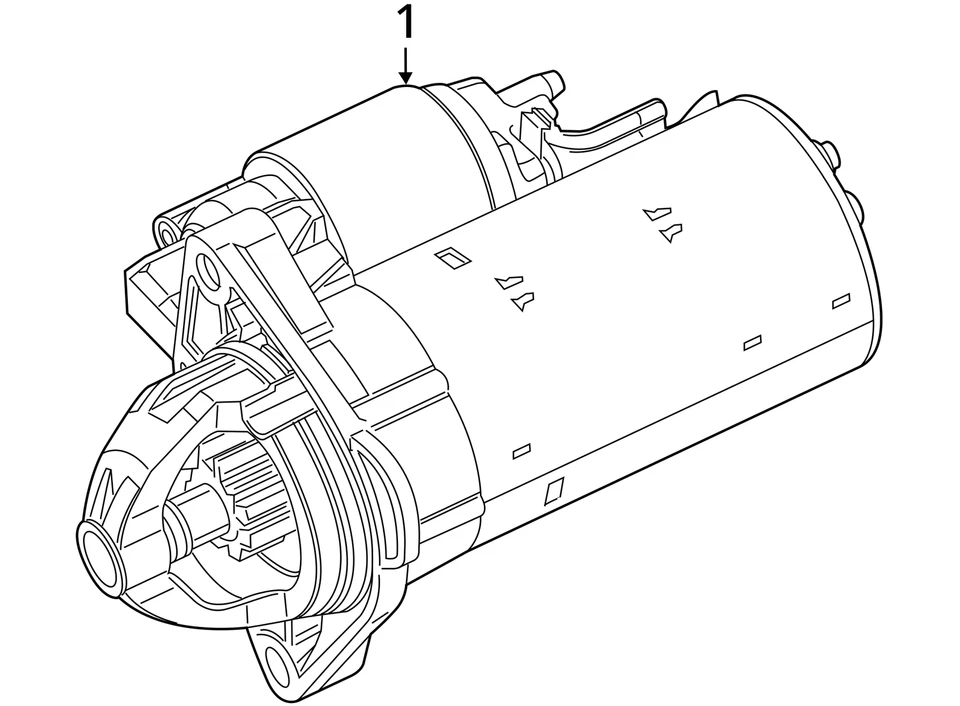 Starter Motor 2014 Ram1500 Sku#4022081 - Image 4 of 4