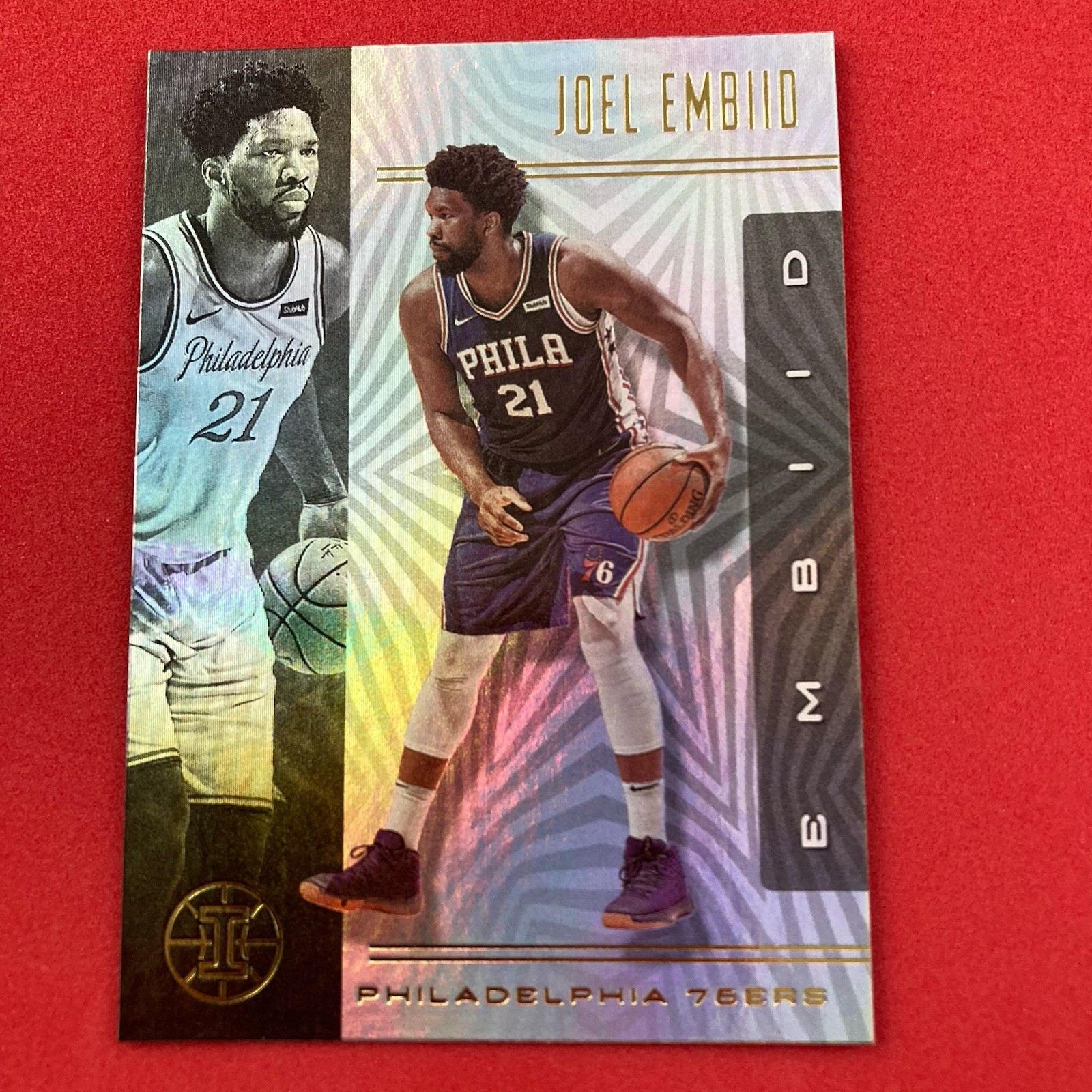 Joel Embiid 2019-20 Panini Illusions Card #63 Philadelphia 76ers