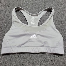 Adidas Sports Bra Womens Medium Gray Powerreact Climacool Team Performance