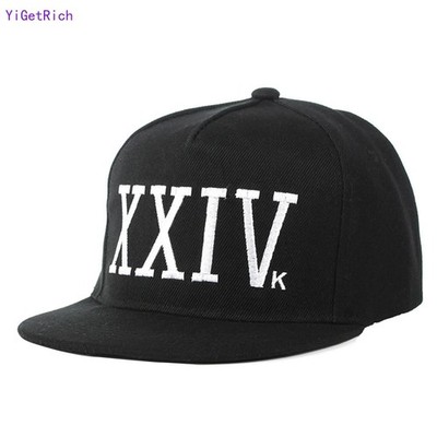 New Bruno Mars 24k Magic Baseball Cap Black and Red Hat Hip Hop Xxiv Funk Unisex