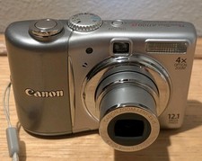 Canon PowerShot A1100 IS 12.1MP Digital Camera Silver Tested