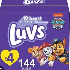Luvs Paw Patrol Diapers Size 4 144 Count