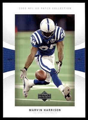 2003 Upper Deck UD Patch Collection Marvin Harrison #88 Indianapolis Colts