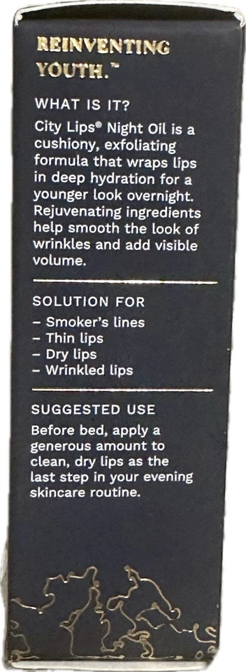 City Beauty Overnight Lip Oil. Smooth Lines & Nourish Lips - Image 3 of 3