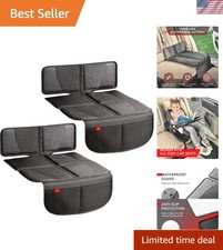 Universal Fit 2-Pack Car Seat Protectors - Thick Padding  Easy Installation