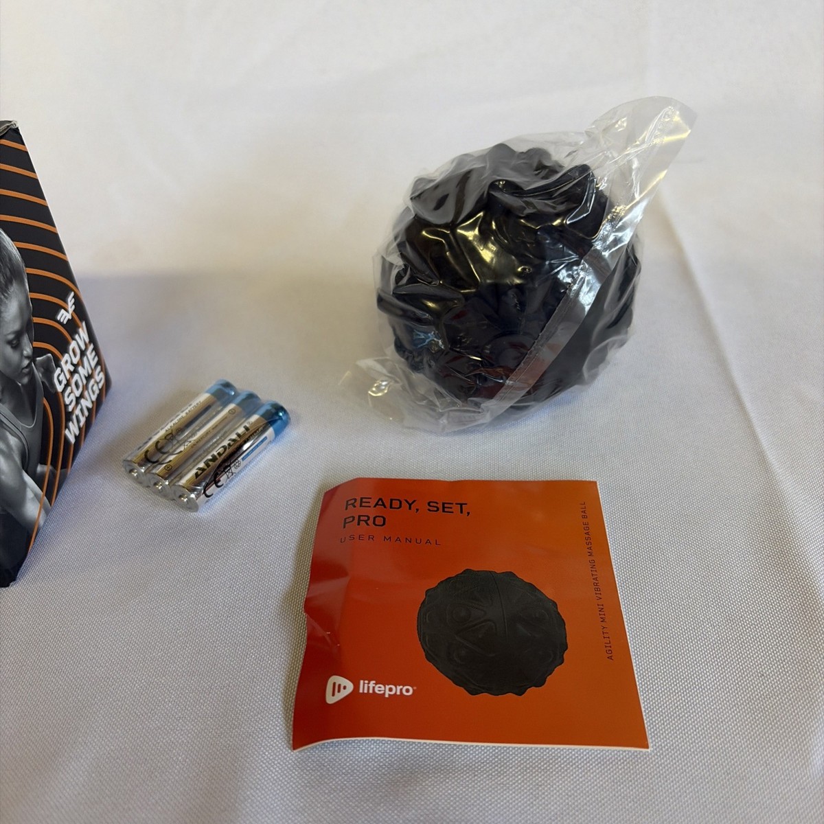 LifePro Agility Mini Vibrating Massage Ball Handheld Portable New Open Box