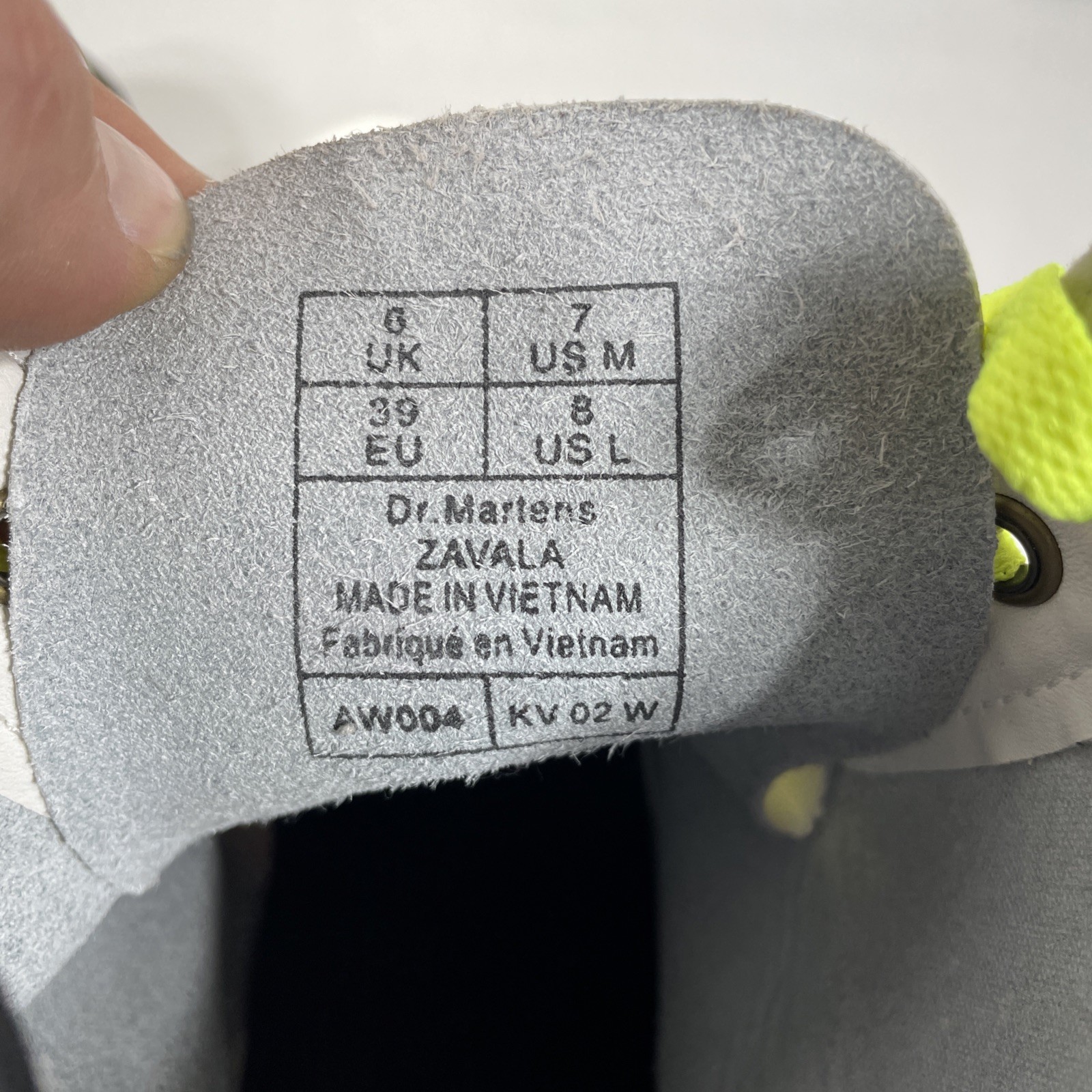 Doc Dr. Doc Martens Zavala Combat Boots White Leather Lace Up Women's 8 Men's 7 thumbnail 9