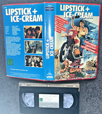 LIPSTICK + ICE-CREAM  * EUROVIDEO * VHS VIDEOCASETTE / 1987 * RARITÄT * *