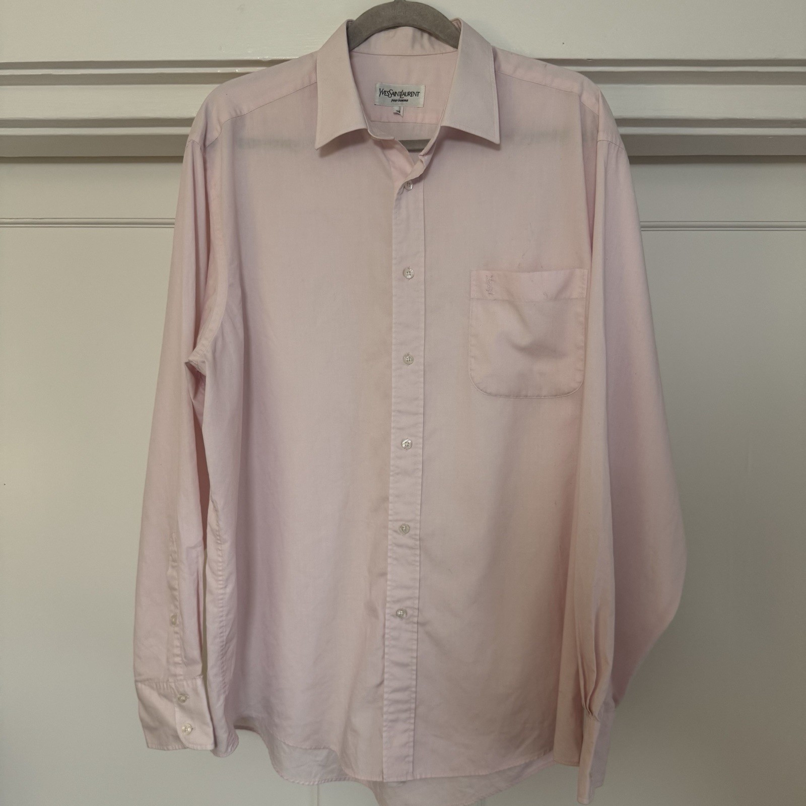 SAINT LAURENT Camicia con bottoni YSL Pour Homme 43