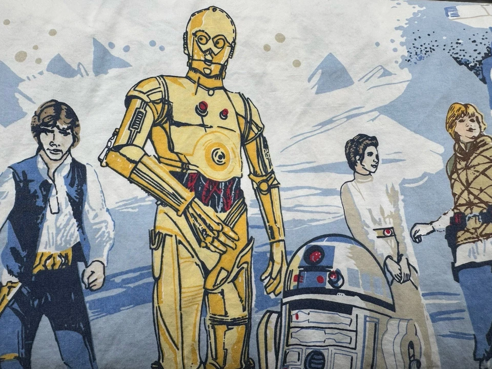 Juego de sábanas Pottery Barn Kids Star Wars A New Hope 4 piezas tamaño completo 2 estuches estándar Foto 2 de 4