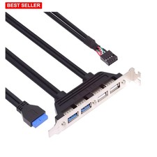 Internal USB 3.0 4 Port Panel Mount Cable for Motherboard 50cm