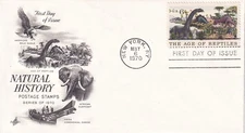 STAMP US SCOTT 1390 "Natural History" "Reptiles" 6 CENT 1970 FDC - A