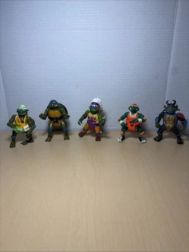 Teenage Mutant Ninja Turtle TMNT Action Figure Lot Of 5 Toys Vintage