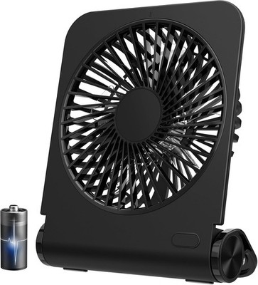 EasyAcc Small Desk Fan, Fan for Slumber Pod Rechargeable, 2000mAh Quiet Mini Des