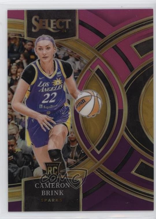 2024 Select WNBA Premier Level Pink & Purple Prizm 87/99 Cameron Brink #191 1bk5