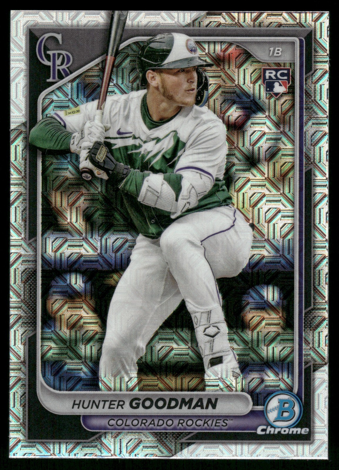 2024 Bowman Chrome Mojo Refractor Hunter Goodman RC #25