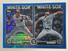 2024 Topps #US128 Edgar Navarro Lane Ramsey Chicago White Sox Blue Holofoil