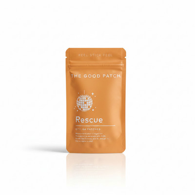 The Good Patch Rescue Plant Based Wellness Patch with DHM B1 & Green Tea 4 Count