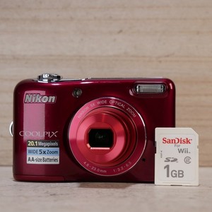 Nikon コンパクトデジタルカメラ COOLPIX L32 レッド Nikon COOLPIX