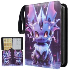 900 Card Binder 9 Pocket Game Sport Trading Card Album Folder -Cyber    Pikachu