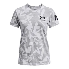 Under Armour 1373896 Women's UA Freedom Amp T-Shirt - White - X-Small