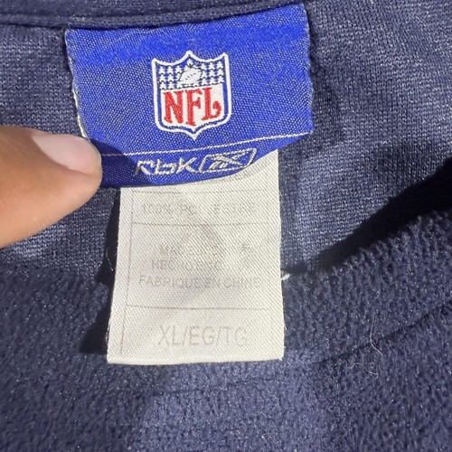 Tennessee Titans Sweatshirt Mens XL Blue NFL Football Reebok Fleece Pullover - Afbeelding 3 van 7