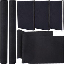 2 Rolls 102x11.8 Suede Book Cloth Black for A4-A8 Books Binding Fabric Surfac...