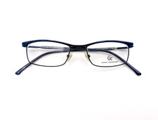 1990s Guess Vintage Eyeglasses Black Metal Rectangular Browline Frames