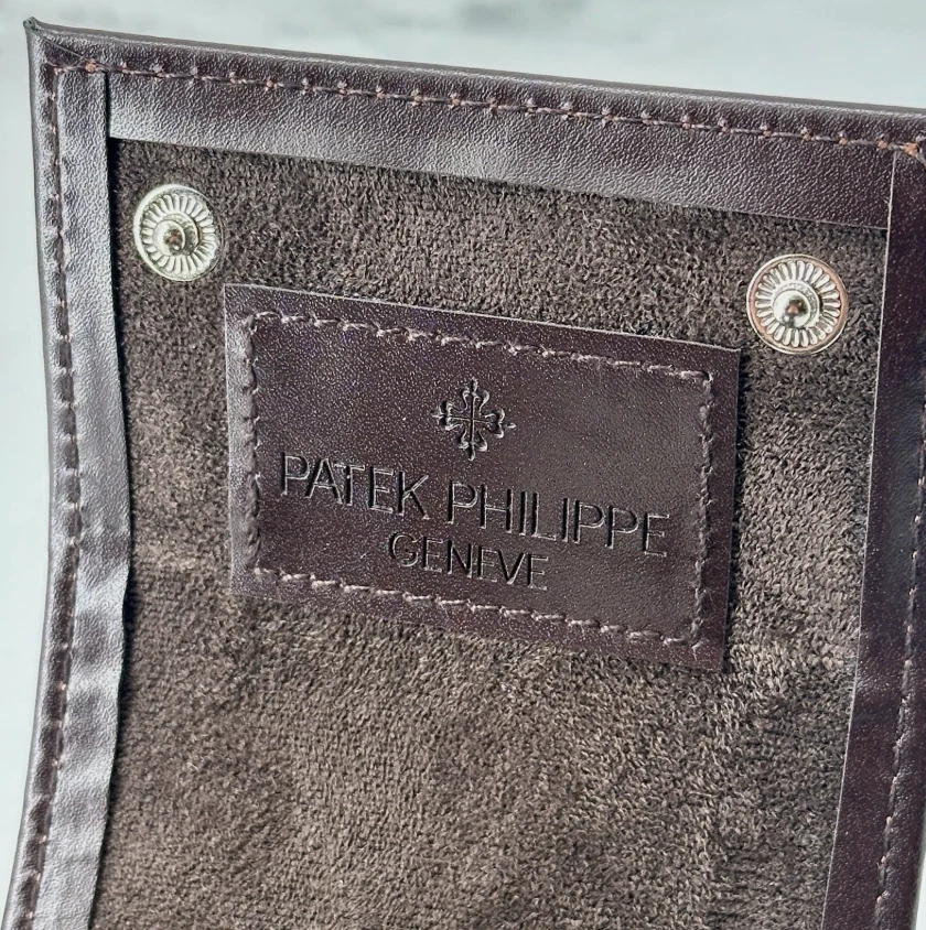 豪华百达翡丽手表表壳 - 棕色皮革旅行袋 - 全新盒装 — 第 4/4 张图片