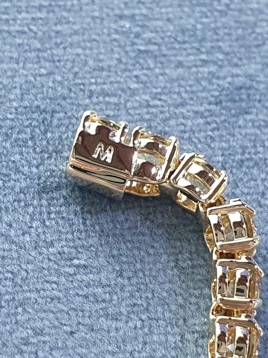 Swarovski Matrix Tennis Armband Rundschliff, Klein, Gelb 