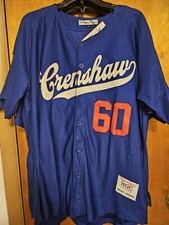 Headgear Classics Blue Nipsey Hussle Baseball Jersey Crenshaw NWT Size XL