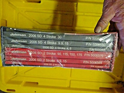 2006 OMC SD JOHNSON 5006610  REPAIR MANUAL SET 2STROKE 3.5-175HP 4 STROKE 4-30HP