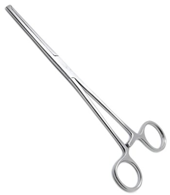 Rochester Kocher Forceps 8'' Straight 1x2 Teeth Stainless Steel, Surgical