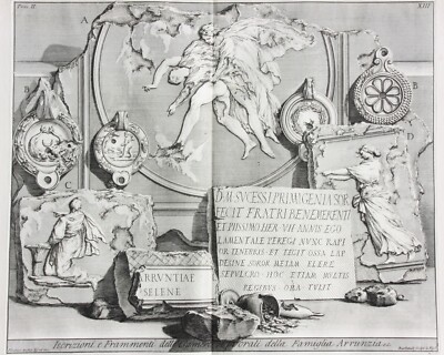 Giovanni Battista Piranesi (1720-1778) Radierung aus ''Le Antichità Romane'', 1835