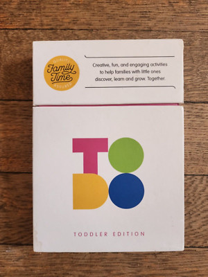The ToDo Game Toddler Edition, Sensory Creative Fun Activity Cards