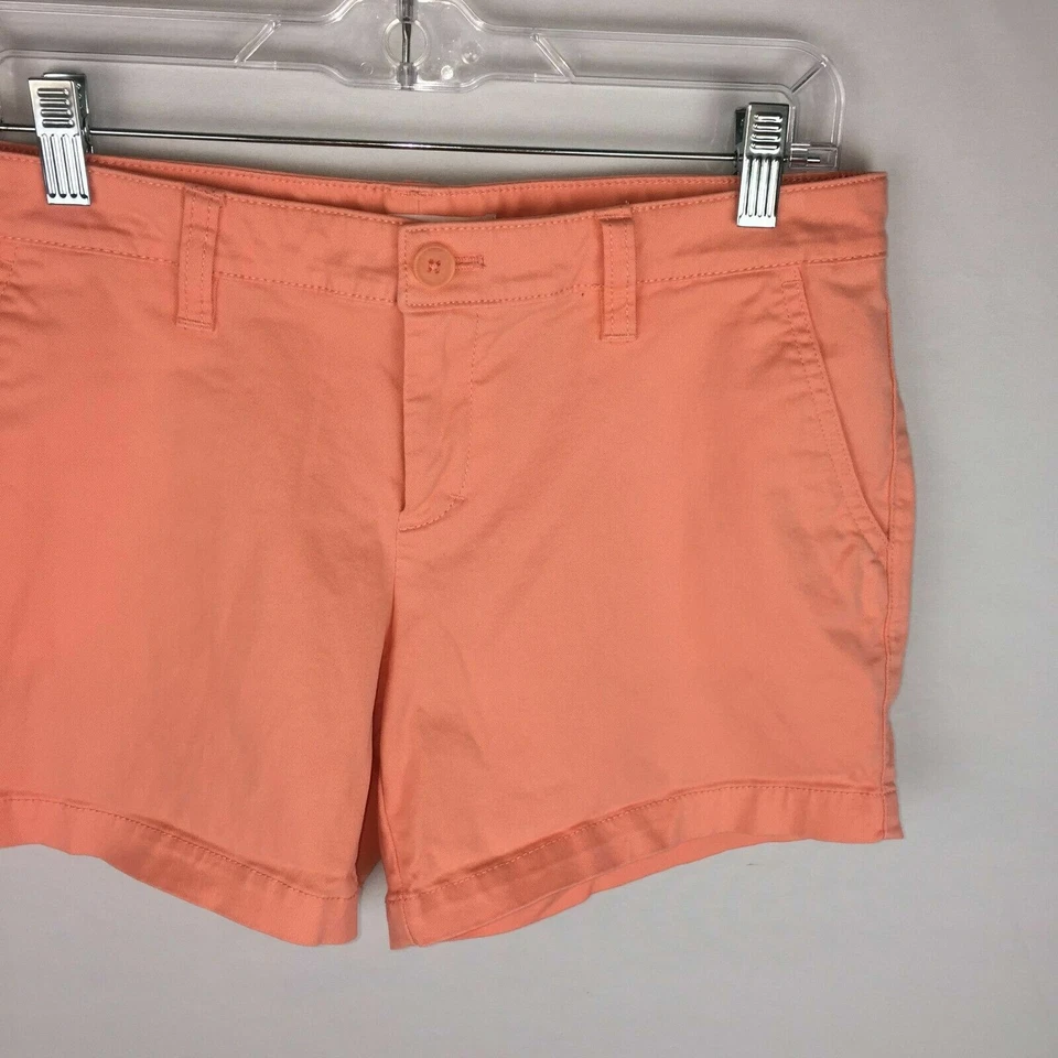 Pantalones Cortos Chinos Victoria's Secret Para Mujer 6 Naranja Mezcla de Algodón Informales Verano Boho Foto 4 de 4